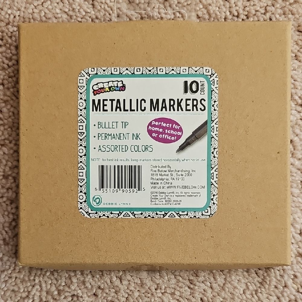 Metallic Marker Set - 10 Count - Picture 2 of 2